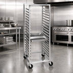 Thumbnail image #3 for Channel Manufacturing SSPR-3S6 Mobile Stainless Steel 12 x 20 Steam Table Pan Rack, 34-Pan, Side Load, 3-Inch Spacing