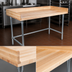 Thumbnail image #3 for John Boos DNB09 Baker's Top Wood Work Table with Galvanized Base, 72 x 30 Inches