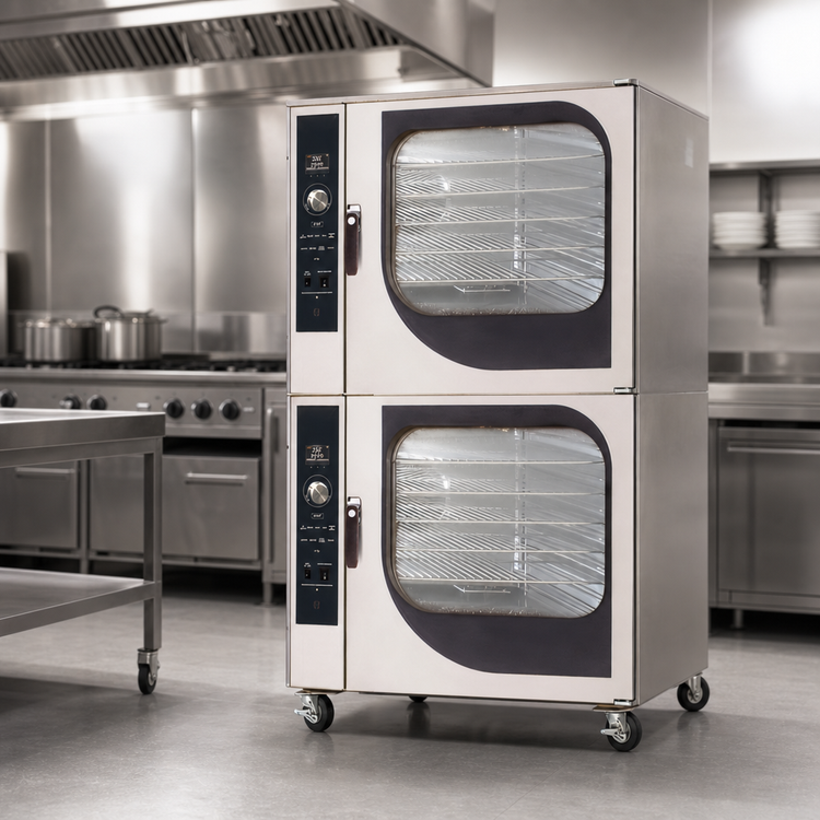 Product image #3 for Blodgett Combi CNVX-14E/BCX-14E Stacked Electric Convection Oven and Boiler-Based Combi Oven, 2 Decks