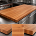 Thumbnail image #3 for John Boos Boos Block 96-Inch x 30-Inch American Cherry Blended Edge Grain Kitchen Countertop, 1-1/2-Inch Thick, Varnique Finish