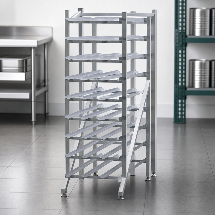 Product image #3 for New Age 1256 Full Size Heavy-Duty Stationary Aluminum Can Rack