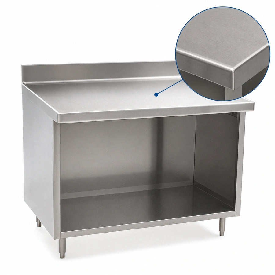 14-Gauge 304 Stainless Steel Top