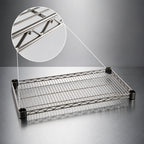 Thumbnail image #3 for Eagle Group QuadTruss QAR1824S Reverse Mat Wire Shelf, 24"W x 18"D, Stainless Steel Case of 4