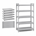 Thumbnail image #4 for Cambro Camshelving Premium 24 Inch x 60 Inch Solid 5-Shelf Kit, Speckled Gray