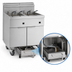Thumbnail image #3 for Imperial IFSSP375ET Electric Floor Fryer with Space Saver Filter System, 3-Battery, 75 lb. Tanks, Electronic Thermostat