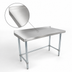 Thumbnail image #3 for BK Resources 72-Inch x 30-Inch Stainless Steel Open Base Riser Top Work Table with Galvanized Legs