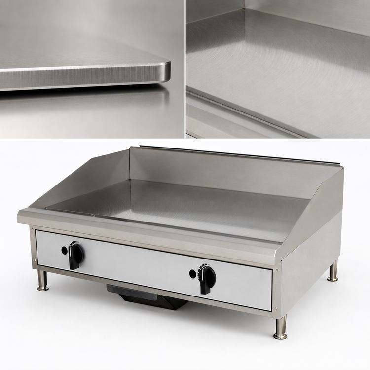 Product image #3 for Toastmaster TMGM24 24-Inch Countertop Natural Gas Griddle with Manual Controls and 3/4-Inch Polished Steel Plate
