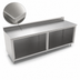 Thumbnail image #3 for John Boos 132-Inch W x 36-Inch D Stainless Steel Work Table with Open Front Cabinet Base and 5-Inch Backsplash