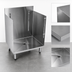 Thumbnail image #3 for CHOICE C-GRA-24 Underbar Open-Top Glass Rack Storage Unit, 24 Inches Wide (Holds 20 x 20 Glass Racks)