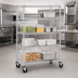 Thumbnail image #3 for Metro Super Erecta 4-Shelf Wire Stem Caster Cart, 60 x 21 x 69 Inches, Chrome, 600 lb. Capacity