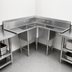 Thumbnail image #3 for John Boos Pro-Bowl 3-Compartment Corner Sink with Dual 30-Inch Drainboards