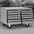 Thumbnail image #3 for Southbend (Middleby) Platinum 30096RSB 96-Inch Remote Low-Height Stainless Steel Freezer Base with 6 Self-Closing Drawers