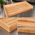 Thumbnail image #3 for 48-Inch x 24-Inch Edge Grain Laminated Northern Hard Rock Maple Work Table Top with 4-Inch Coved Backsplash