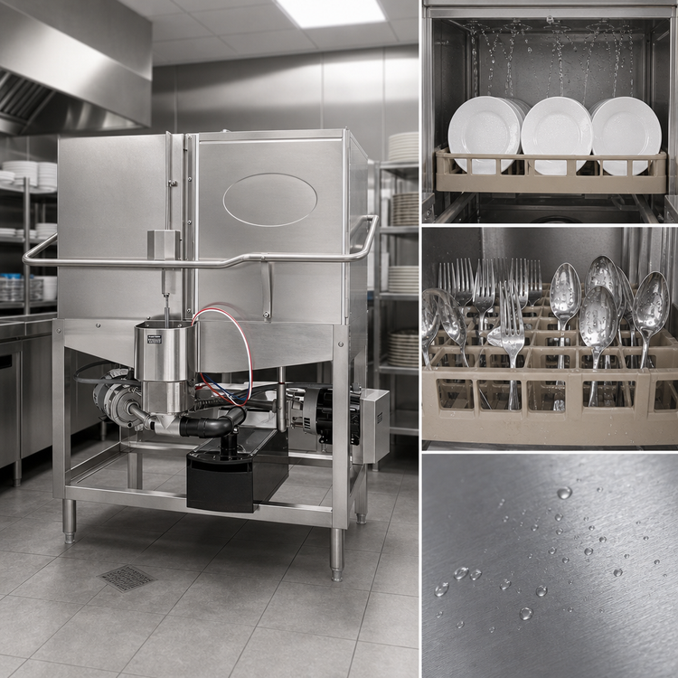 Product image #4 for CMA Dishmachines Energy Mizer CB Low Temperature Chemical Sanitizing Corner Double-Rack Door-Type Dishwasher