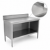 Thumbnail image #3 for John Boos Open Front Enclosed Base Work Table with 14-Gauge Stainless Steel Top and 5-Inch Riser, 144 x 30 Inches