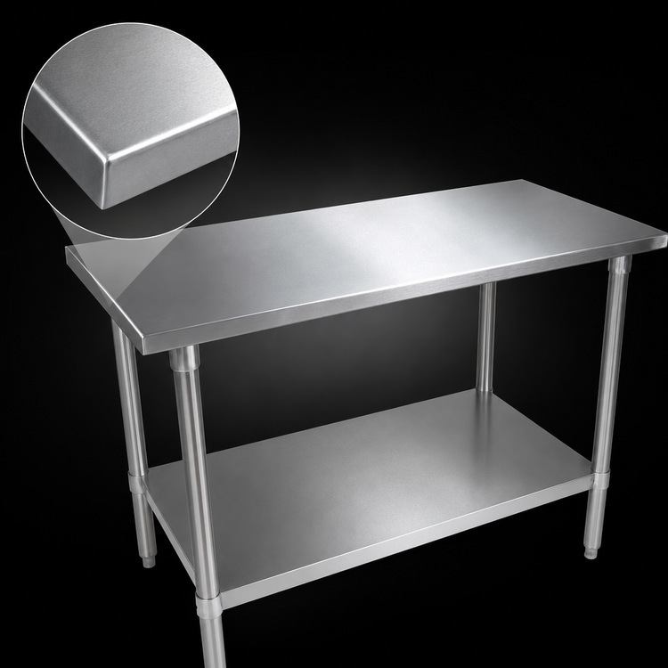 Product image #3 for John Boos 84 x 48-Inch Stainless Steel Top Work Table with Adjustable Undershelf