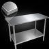 Thumbnail image #3 for John Boos 84 x 48-Inch Stainless Steel Top Work Table with Adjustable Undershelf