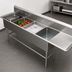 Thumbnail image #3 for John Boos Pro-Bowl 4-Compartment Stainless Steel Sink with 24-Inch Right Drainboard, 18 x 18 x 12 Bowls