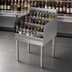Thumbnail image #4 for BK Resources 18-Inch Wide 4-Step Stainless Steel Underbar Liquor Bottle Display Unit, 20-Bottle Capacity
