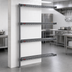 Thumbnail image #3 for Eagle Valu-Master 4-Tier Add-On Wire Shelving Unit, 42 x 21 x 74 Inches, Pewter Gray Epoxy