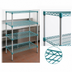 Thumbnail image #3 for EagleGard 4-Tier Stationary Starter Wire Shelving Unit, 60 x 18 x 74 Inches