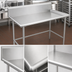 Thumbnail image #3 for John Boos 60-7/8-Inch x 30-3/8-Inch Stainless Steel Dish Sorting Table with 10-Inch Rear Riser
