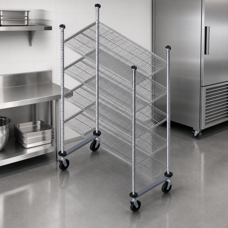 Product image #3 for Quantum 21-Inch Overhead Track Shelving Mobile Kit with 74-Inch Posts