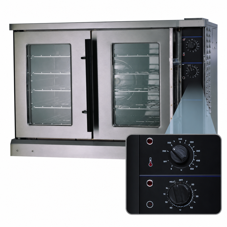 Product image #3 for Lang Strato Series Full-Size Single-Deck Electric Convection Oven, Solid State Controls, 5-Pan Capacity, 11.7 kW
