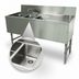 Thumbnail image #3 for Advance Tabco Prestige 2-Compartment Underbar Sink Unit with 23-Inch Right Drainboard, 60 x 25 x 36 Inches