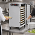Thumbnail image #4 for Metro HotBlox™ Narrow 8-Pan Pass-Thru Undercounter Insulated Holding Cabinet, Solid Front/Clear Rear Door, Analog Control