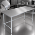 Thumbnail image #3 for 84 Inch x 30 Inch Stainless Steel Top Work Table with Stallion Safety Edge and Galvanized Base