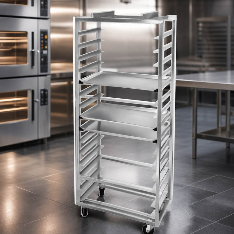 Product image #3 for Channel Manufacturing Single Section Side-Loading Aluminum Oven Rack, 15-Pan Capacity
