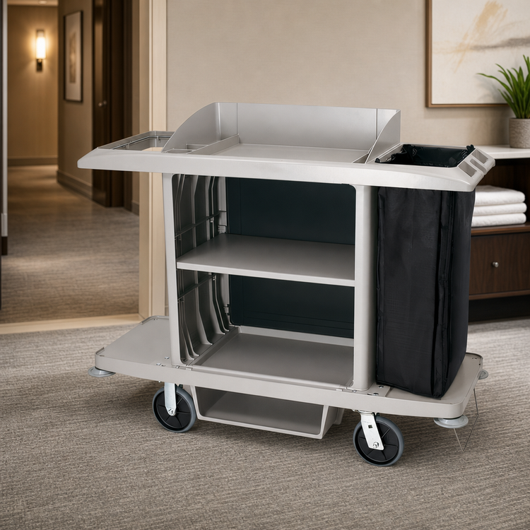 Product image #3 for Rubbermaid Commercial Products Full-Size Platinum Housekeeping Cart