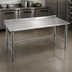 Thumbnail image #3 for Eagle Spec-Master 108-Inch x 30-Inch Stainless Steel Underbar Work Table with Rear Upturn