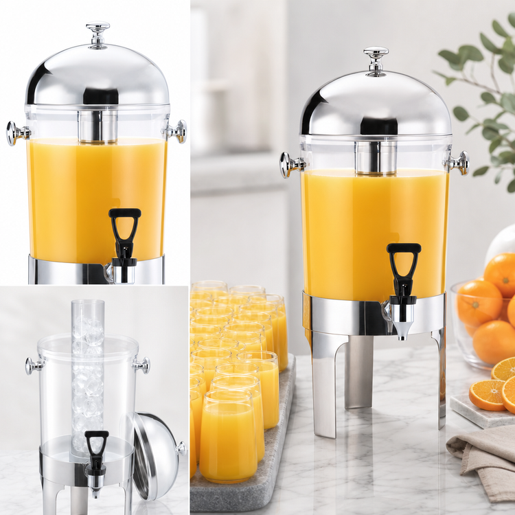 Product image #4 for Harmony Single 7-Quart Juice Dispenser with Removable Faucet and Ice Cylinder