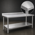 Thumbnail image #3 for Spec-Master Marine Series Stainless Steel Work Table with 4-1/2