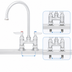 Thumbnail image #3 for T&S Brass B-0325-CR Deck Mount Mixing Faucet with 4