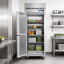 Thumbnail image #3 for Hoshizaki Steelheart One-Section Reach-In Refrigerator with Half-Height Solid Left-Hinged Doors, 23.1 Cu. Ft.