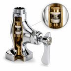 Thumbnail image #3 for Krowne Royal Series 16-200L Single Pantry Deck-Mount Faucet, 6-Inch Swing Spout, Polished Chrome, Internal Check Valves