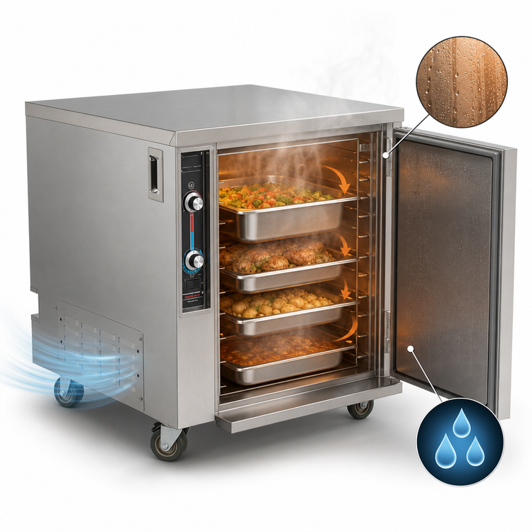 Product image #3 for FWE MTU-4 Mobile Undercounter Moisture Holding Heated Cabinet