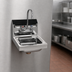 Thumbnail image #2 for Mixrite Wall-Mount 1-Compartment Stainless Steel Hand Sink with Gooseneck Faucet