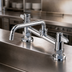 Thumbnail image #3 for equip 8-Inch Deck Mount Manual Mixing Faucet with Swing Nozzle and Lever Handles