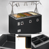 Thumbnail image #3 for Vollrath 2-Series Affordable Portable Deluxe 4-Well Hot Food Station with Breath Guard and Enclosed Storage Base