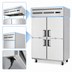 Thumbnail image #3 for Everest Refrigeration ESRH4 Two-Section Reach-In Refrigerator, 48 Cu. Ft., Top-Mounted Self-Contained R290, 4 Half Doors