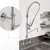Thumbnail image #3 for T&S Brass EasyInstall 8-Inch Wall Mount Pre-Rinse Unit with Add-On Faucet and 12-Inch Swing Nozzle