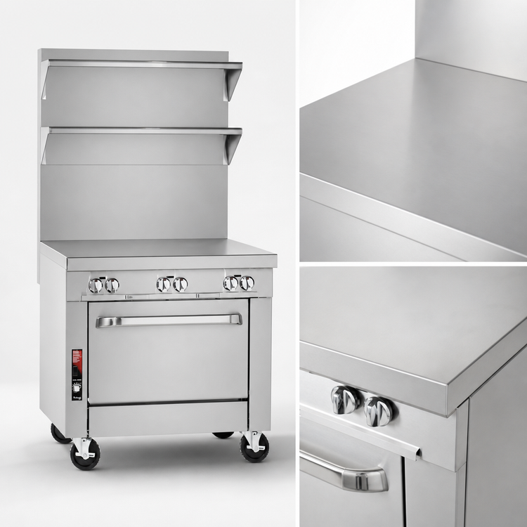 Product image #3 for Southbend Platinum 24-Inch Heavy Duty Modular Countertop Solid Top Spreader Plate with Stainless Steel Front and Sides