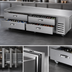 Thumbnail image #4 for Beverage-Air 108-Inch Four-Drawer Chef Base Refrigerator with Extended Top