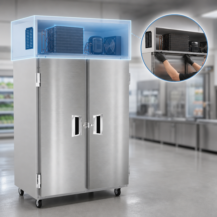 Product image #3 for Delfield 6051XL-S Two-Section Full-Height Solid Door Reach-In Refrigerator, 41.5 Cu. Ft.