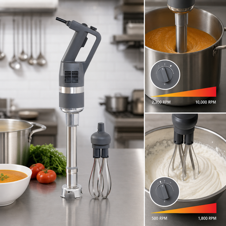 Product image #3 for Robot Coupe CMP250COMBI Combi Compact Hand-Held Power Mixer Immersion Blender with Whisk