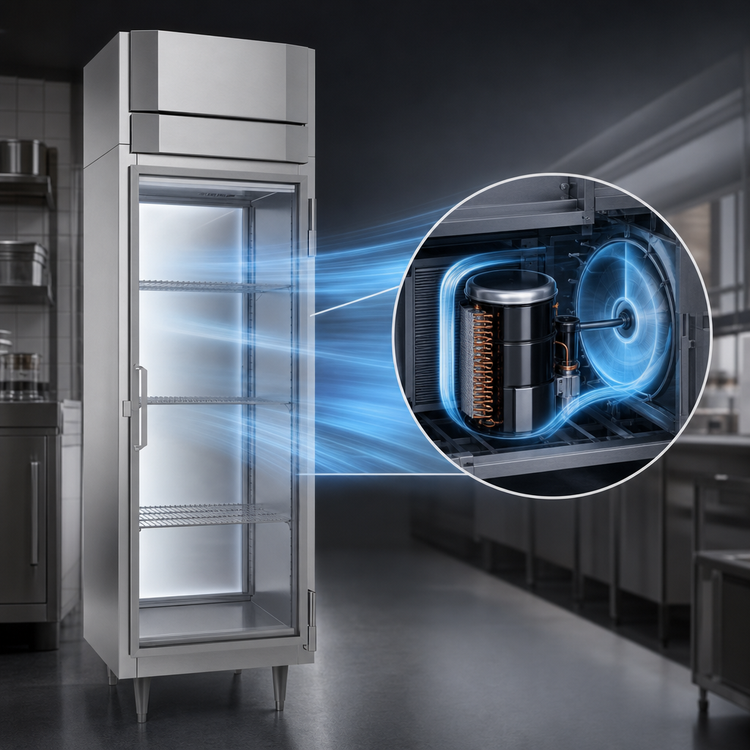 Product image #4 for Victory UltraSpec™ FS-1D-S1-PT-G-HC Single Section Pass-Thru Glass Door Reach-In Freezer